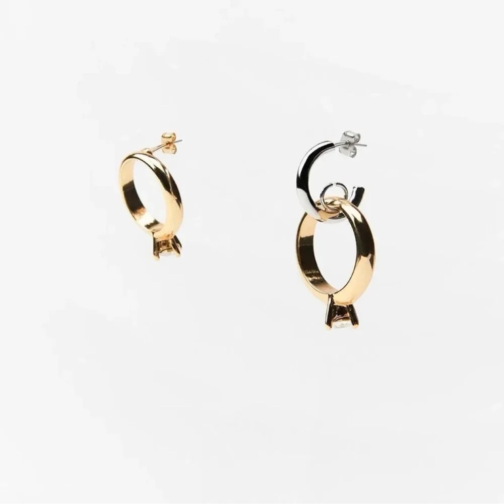 ZARA JEWEL WEDDING BAND EARRINGS - Picture 7 of 13